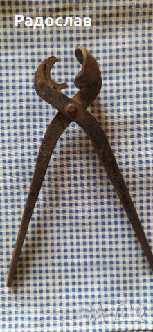 стари железарски клещи, снимка 2 - Клещи - 44461288