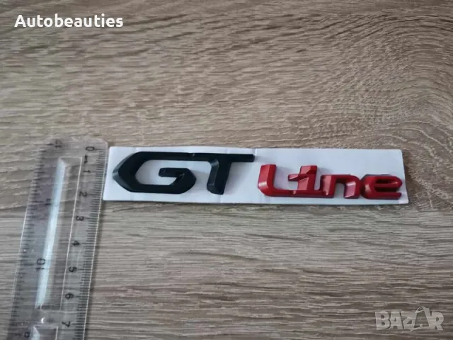 Peugeot GT Line червена с черно емблема, снимка 3 - Аксесоари и консумативи - 49658662