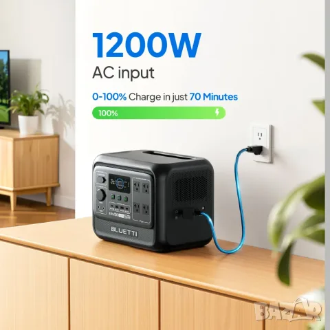 BLUETTI 100 V2 Portable Power Station - преносима зарядна станция, снимка 4 - Друга електроника - 55974303