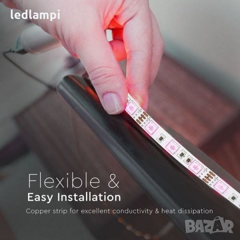 LED Лента Комплект RGB 5050 60/m Невлагагозащитена 5метра, снимка 6 - Лед осветление - 31257993