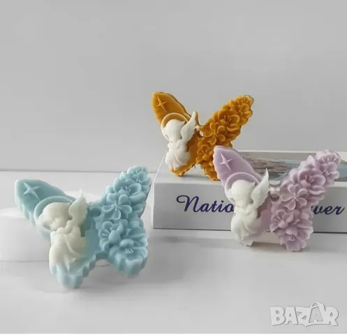 Молд пеперуда с ангел, снимка 2 - Форми - 48725691