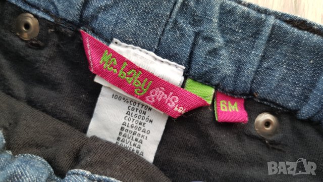 Бебешка дънкова пола - размер 6 месеца цена 8лв, снимка 3 - Бебешки рокли - 44209240