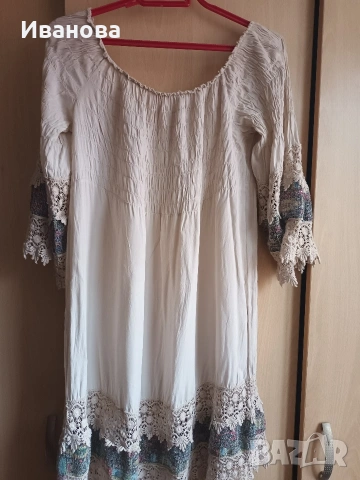 Лятна рокля/туника в бохо стил, снимка 2 - Рокли - 54243154