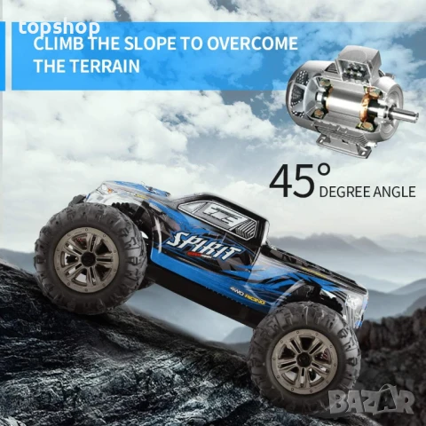 Hosim 1:16, 4WD кола с дистанционно 40+ км/ч с 2 батерии, радиоуправляем офроуд RC камион..., снимка 7 - Електрически играчки - 50649760