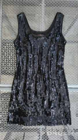 Дамска рокля с паети Vera Lucci размер М, снимка 11 - Рокли - 52860570