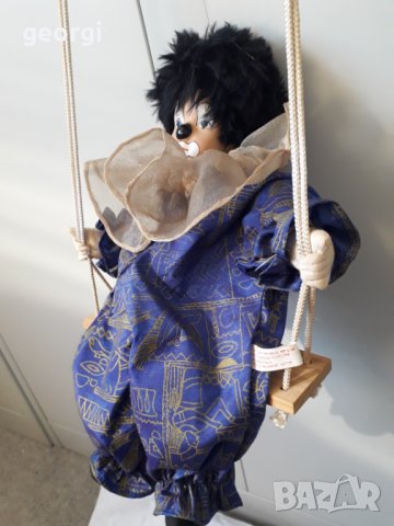 Стара кукла клоун   26/4, снимка 4 - Антикварни и старинни предмети - 31479578