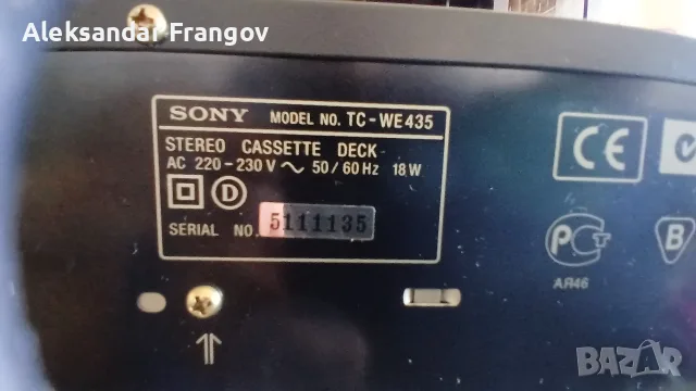 Sony  TC - WE 435 stereo deck ЗАЯВЕН, снимка 9 - Декове - 56514543