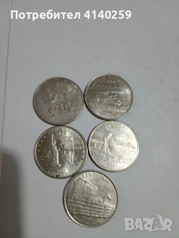 САЩ монети 1/4 долар куортър 2001 г , снимка 1