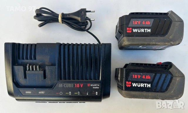 Wurth ABS 18 Compact - Безчетков акумулаторен винтоверт 2х18V 4.0Ah, снимка 9 - Винтоверти - 51777267