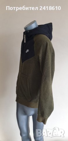 Nike Winter Fleece Full Zip Hoodie Mens Size S/XS ОРИГИНАЛ! Мъжко Поларено Горнище с цял Цип!, снимка 10 - Спортни дрехи, екипи - 39267065