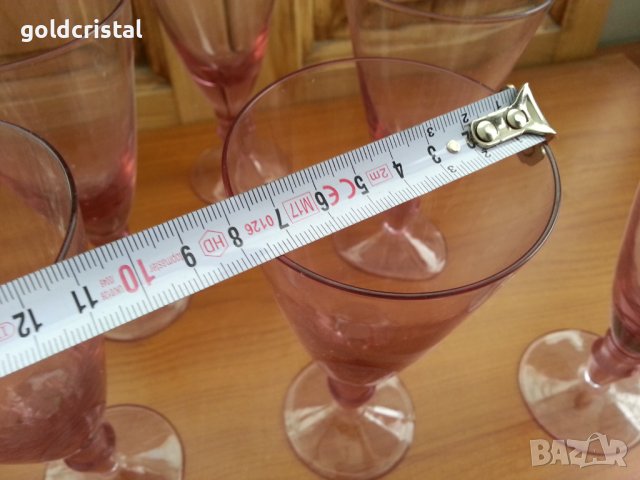 Ретро чаши цветно стъкло, снимка 3 - Други ценни предмети - 38186361