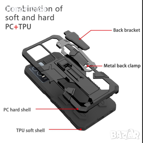 Samsung Galaxy A16 A55 A25 / WARRIOR Удароустойчив кейс калъф гръб с щипка и стойка, снимка 7 - Калъфи, кейсове - 44568545