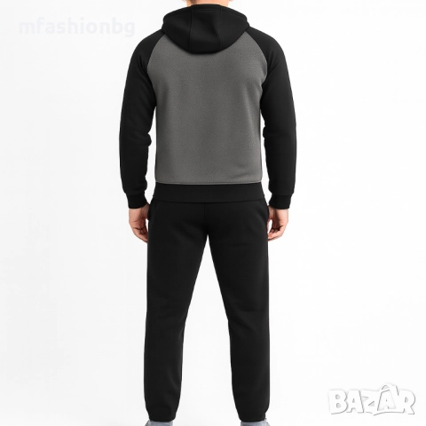 Мъжки спортен екип с качулка, 5 цвята, от М до 3XL, снимка 7 - Спортни дрехи, екипи - 52183813