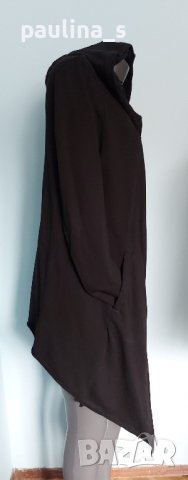 Ватирано манто тип жилетка с качулка / голям размер , снимка 2 - Жилетки - 44459528