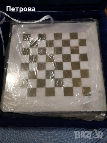 шах от мраморен оникс. , снимка 4 - Шах и табла - 53926647
