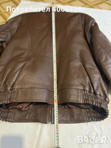 Мъжко кожено яке,телешки бокс, снимка 6 - Якета - 44523161