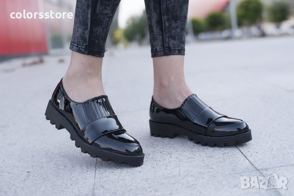 Обувки в черен лак - B-28, снимка 3 - Дамски ежедневни обувки - 31710400