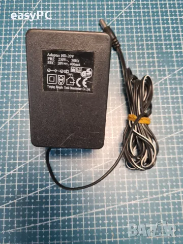 Оригинален захранващ адаптер Yueqing Nongda Tools Manifacture Co.,LTD 20V 0.400mA HD-20V, снимка 2 - Друга електроника - 48140708