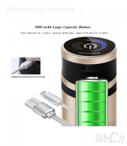 ЕЛЕКТРИЧЕСКА ПОМПА ЗА ВОДА С USB ЗАРЕЖДАНЕ - код 1598, снимка 15 - Други стоки за дома - 33992617