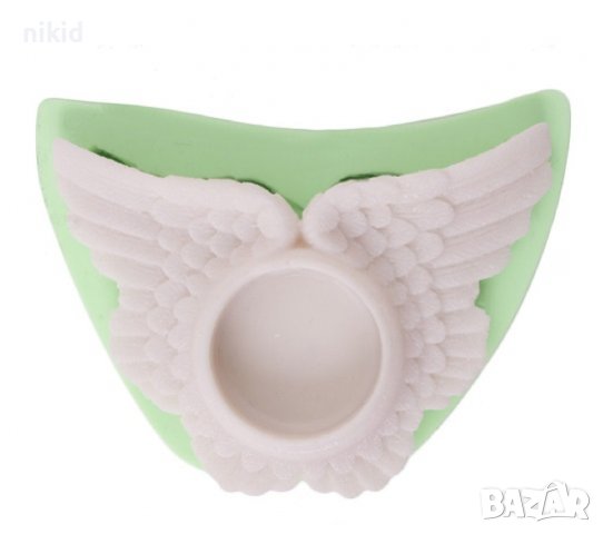 Крила силиконов молд форма калъп свещ свещник, снимка 4 - Форми - 36974714