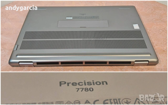 Dell Precision 7780/Core i7-13850HX/RTX Ada 2000 8GB/16GB RAM/512GB SSD/17.3 FHD IPS 100% DCI-P3 , снимка 10 - Лаптопи за работа - 53268474