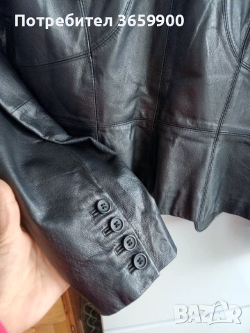 Дамско сако от естествена кожа, размер 12 UK, снимка 6 - Сака - 54215043