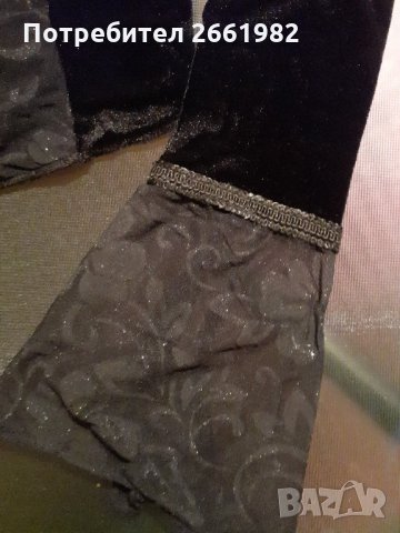 Кадифена черна готик блуза Горгон, снимка 2 - Корсети, бюстиета, топове - 31665213