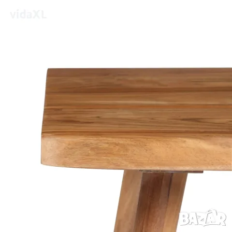 vidaXL Писалище, акациево дърво масив, 110x50x76 cм, снимка 9 - Бюра - 56146365