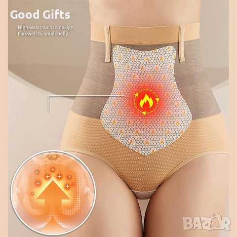 Оформящи дамски бикини с висока талия – стягащ и повдигащ ефект за корем и ханш, снимка 3 - Други - 52934651