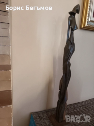 Декоративна дървена скулптура – ​​Женска фигура, снимка 4 - Колекции - 53886826