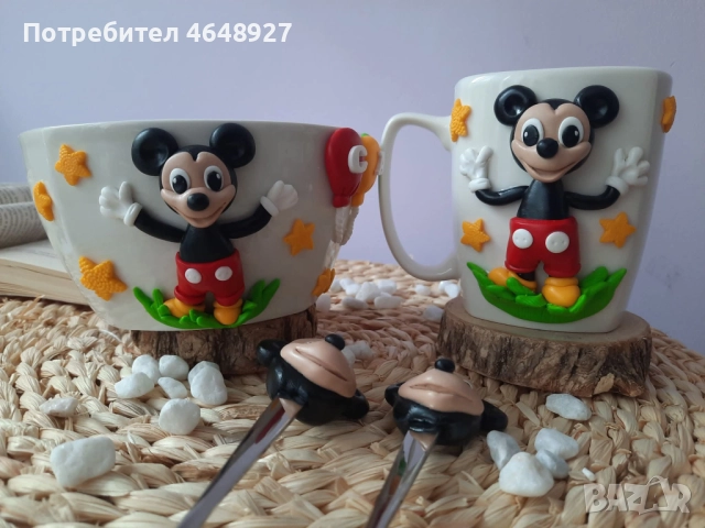 Ръчно изработени чаши и купички с полимерна глина!, снимка 7 - Други - 52823187