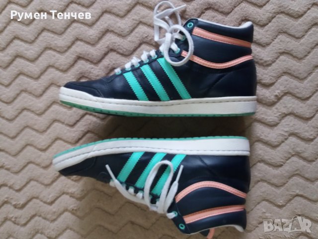 Дамски кецове Adidas.  Естествена кожа.  Оригинал. 37 номер. Перфектно състояние. , снимка 5 - Маратонки - 42387479
