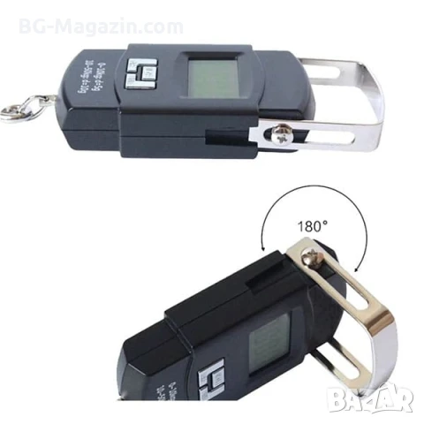 Електронен ръчен дигитален кантар везна за самолетен багаж куфар храна риболов кухненски до 50кг, снимка 7 - Везни - 50921391