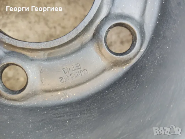 Железни джанти Опел 15 цола 5х100, снимка 7 - Гуми и джанти - 56245238