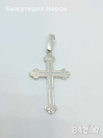 Сребърен кръст 32 мм, снимка 1
