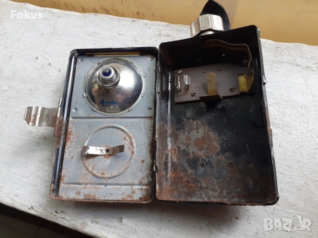 Старо сигнално трицветно немско фенерче, снимка 7 - Антикварни и старинни предмети - 53364027