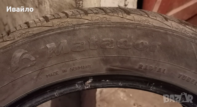 Продавам 2 броя Зимни гуми 195.55.16 на 1 сезон дот 2019 Matador , снимка 3 - Гуми и джанти - 53332198