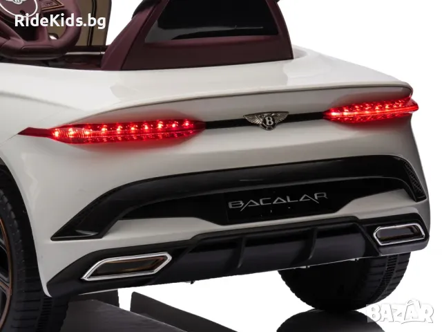 Bentley Bacalar 12V - Детска акумулаторна кола, Бяла, EVA гуми, 4x4, снимка 7 - Детски велосипеди, триколки и коли - 49731911