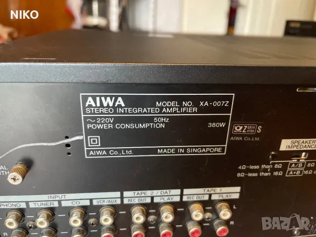 AIWA  XA-007, снимка 8 - Ресийвъри, усилватели, смесителни пултове - 50054480