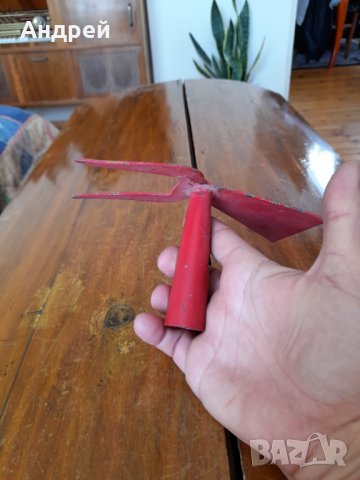 Старинна мотика,мотичка,прашулче #6, снимка 4 - Антикварни и старинни предмети - 34166706