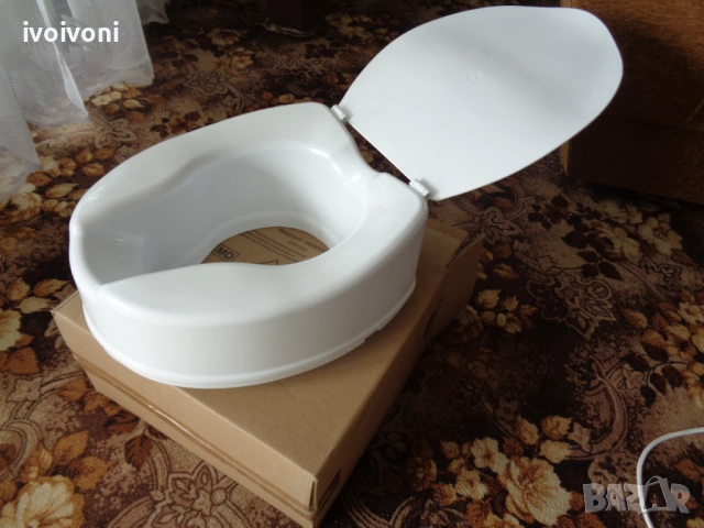 Чисто нова Надстройка за тоалетна чиния 15см до 180кг с капак, снимка 6 - Тоалетни столове - 53932678