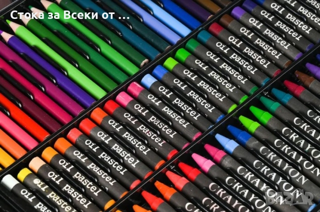 Комплект за рисуване от 150 части, снимка 11 - Ученически пособия, канцеларски материали - 52951935