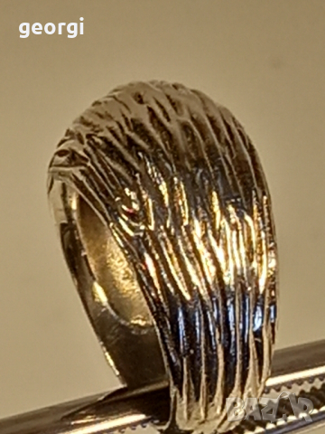 масивен сребърен пръстен 