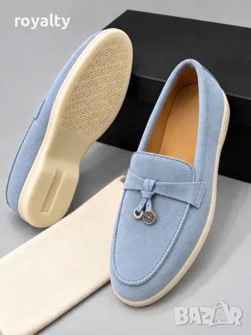 Loro Piana Нови Дамски Мокасини Естествен Велур Различни Цветове с Кутия Лоро Пиана , снимка 2 - Дамски елегантни обувки - 56135229