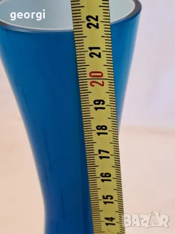 немска стъклена ваза Friedrich, снимка 7 - Вази - 49505229