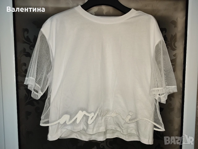 ARMANI EXCHANGE дамска тениска, L, снимка 11 - Тениски - 53206378