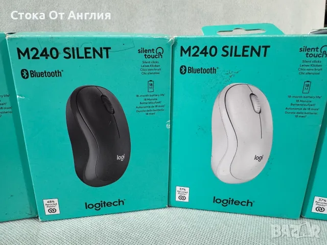 Мишка - Logitech M240 silent  /Logitech М196 /  Bluetooth, снимка 7 - Клавиатури и мишки - 53810502