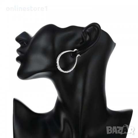 Сребърни Обеци - Есмералда - 925 печат сребро BH316, снимка 8 - Обеци - 28839213