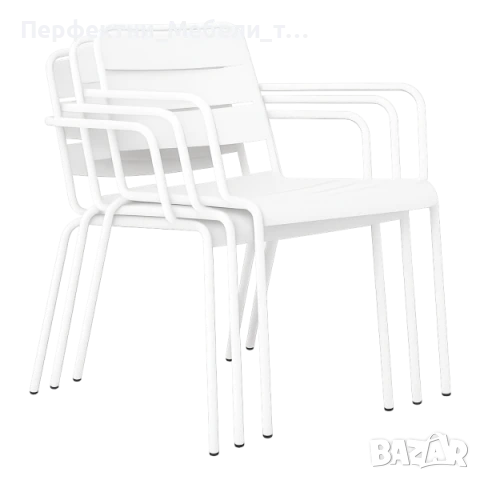 Метални градински столове удобни-жълт,зелен,сив,бежев,бял,черен-ПРОМО!, снимка 7 - Градински мебели, декорация  - 51106270