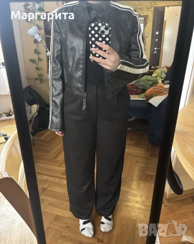 Кожено яке, Bershka , снимка 4 - Якета - 56328768